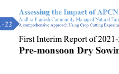Assessing the Impact of APCNF: A comprehensive Approach Using Crop Cutting Experiments, First Interim Report 2021-22 PMDS