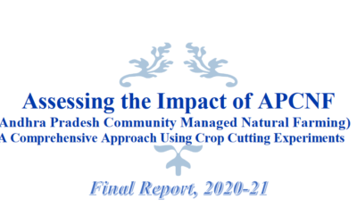 Assessing the Impact of APCNF: A comprehensive Approach Using Crop Cutting Experiments, Final Report 2020-21